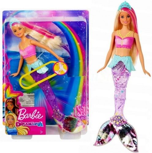 Produktbilde av Barbie Dreamtopia havfrue - med lys og bevegelig hale