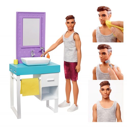 Produktbilde av Barbie barbering-Ken på badet sett