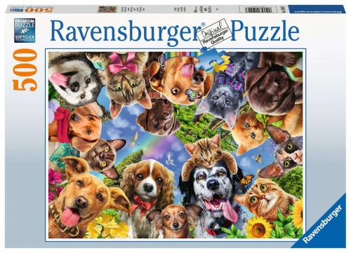 Produktbilde av Ravensburger Animal Selfies 500 Pcs Puslespill