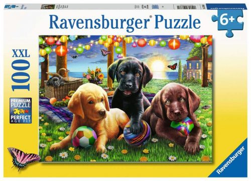 Produktbilde av Ravensburger Puppy Picnic 100XXL 6+ Puslespill