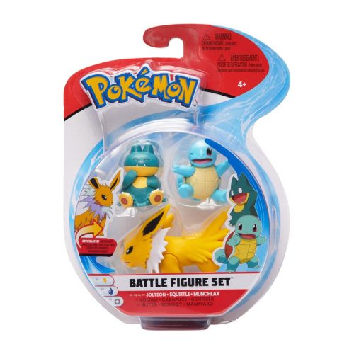 Produktbilde av Pokemon Battle Figur Set - Jolteon + Squirtle + Munchlax