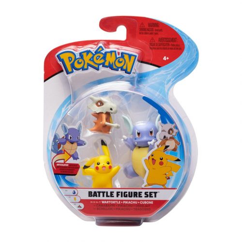 Produktbilde av Pokemon Battle Figur Set - Wartortle + Pikachu + Cubone