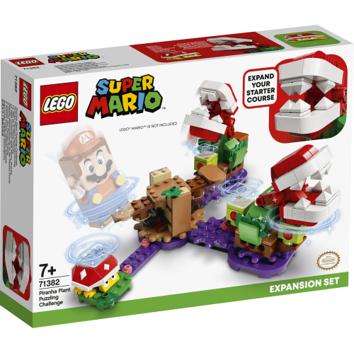 Produktbilde av Lego Super Mario 71382 ekstrabanesettet Vrien utfordring med Piranha Plant