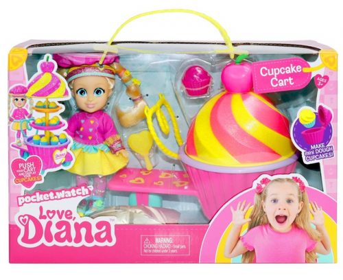 Produktbilde av Love Diana 15cm Dukke Cupcake Cart - Lag Mini Cupcakes