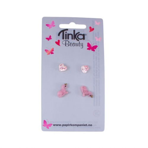 Produktbilde av Tinka Beauty 2 stk Ørering Unicorn & Hjerte
