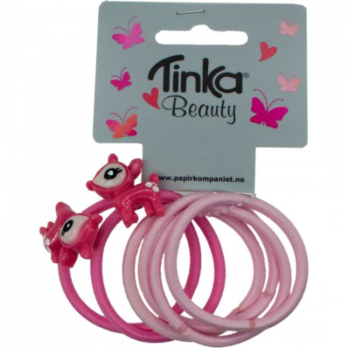 Produktbilde av Tinka Beauty 6 stk Hårstrikk Rosa