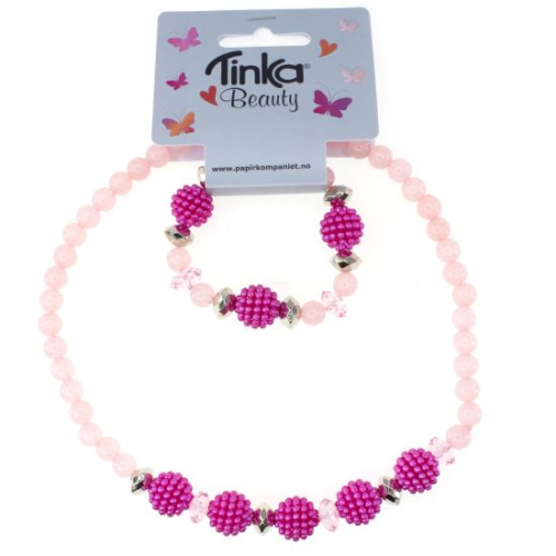 Produktbilde av Tinka Beauty Halskjede & Armbånd Bringebær Perler