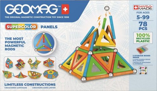 Produktbilde av Geomag Magneter Supercolor Panels - 78 pcs