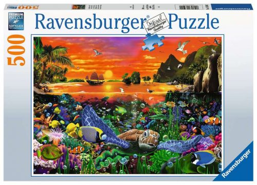 Produktbilde av Ravensburger Turtle in the Reef 500 Pcs Puslespill
