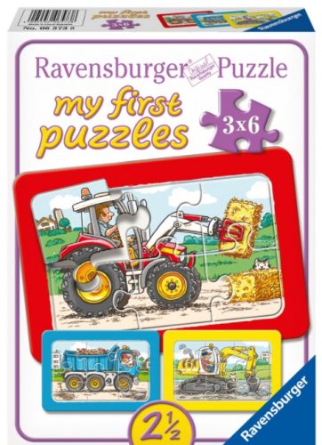 Produktbilde av Ravensburger My First Puzzles 3stk Maskiner 2 1/2+ Puslespill