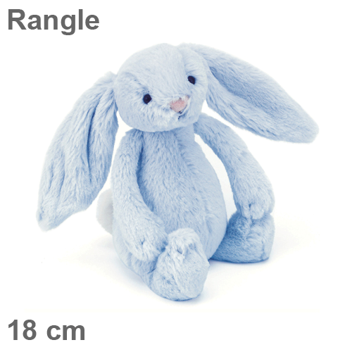 Produktbilde av Jellycat Rangle Kanin Plysj 18cm Blå Bashful