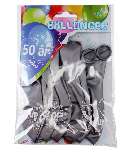 Produktbilde av Tinka Ballonger 8pk - 50 år