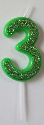 Produktbilde av Tinka Kakelys Med Glitter 3år - Grønn