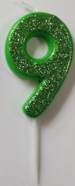 Produktbilde av Tinka Kakelys Med Glitter 9år - Grønn