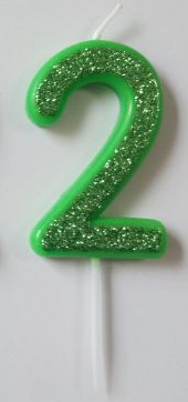 Produktbilde av Tinka Kakelys Med Glitter 2år - Grønn