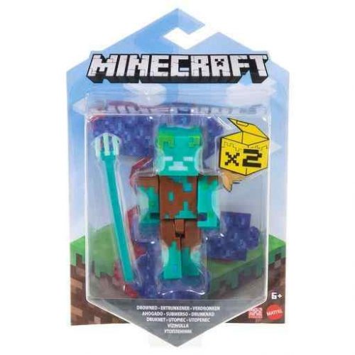 Produktbilde av Minecraft Drowned Biome Builds Figure - 8cm