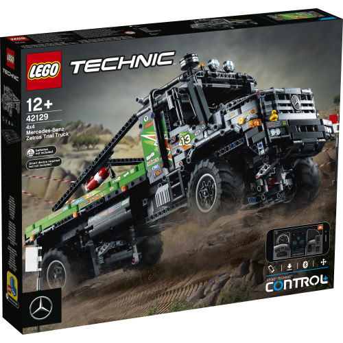 Produktbilde av Lego Technic 42129 Firehjulsdrevet Mercedes-Benz Zetros konkurransetrucken