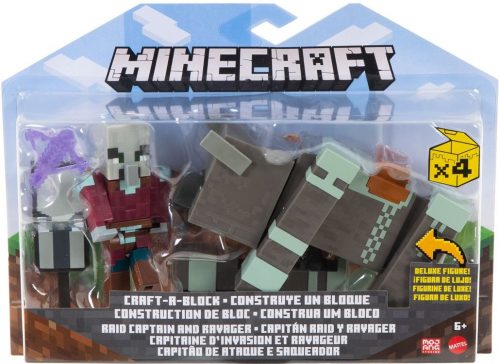 Produktbilde av Minecraft Raid Captain & Ravager Figur Pakke