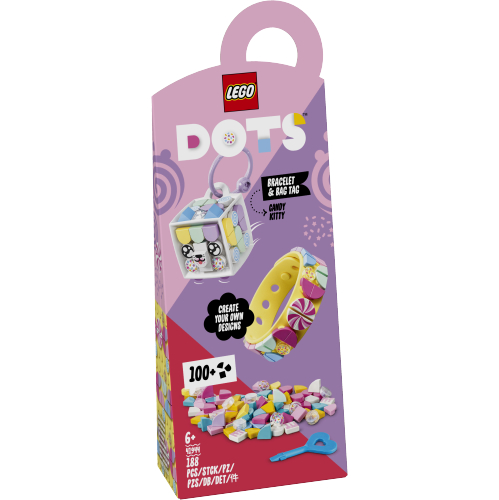 Produktbilde av Lego Dots 41944 Godtekatt – armbånd og bag-merke