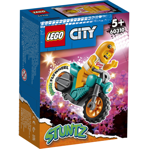 Produktbilde av Lego City Stuntz 60310 Stuntmotorsykkel og kyllingdrakt-figur