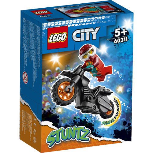 Produktbilde av Lego City 60311 Stuntmotorsykkel og flammedrakt-figur