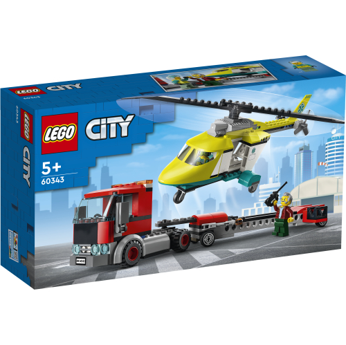 Produktbilde av Lego City 60343 Trailer Med Redningshelikopter