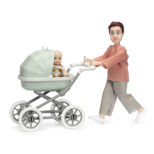 Produktbilde av Lundby Dukke Med Baby Og Vogn