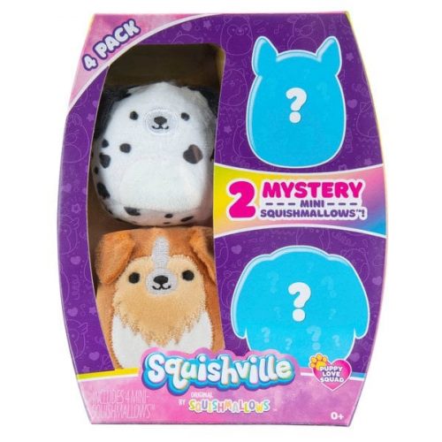 Produktbilde av Squishmallow Squishville Mini 4 Pack - Puppy Love Squad